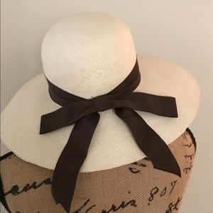 Summer straw hat, Cream color